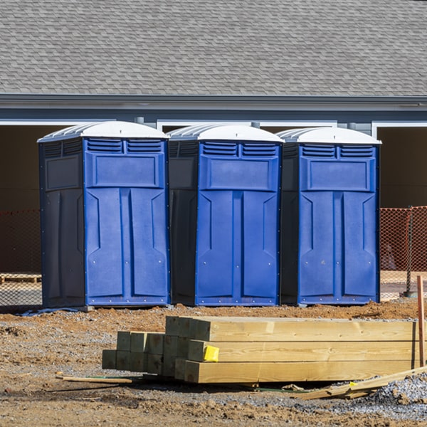 are there any restrictions on what items can be disposed of in the portable toilets in Montgomery